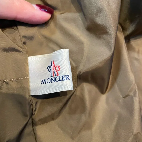Authentic Moncler tan windbreaker jacket - Picture 8 of 11